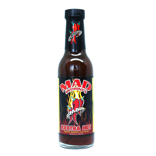 Signed and Numbered Mad Anthony's XXX Hot Sauce Bottle