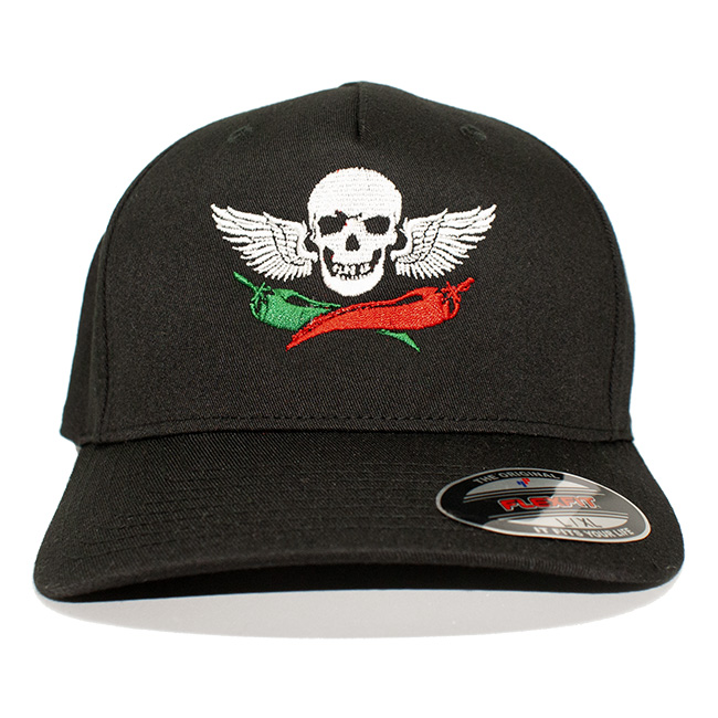 Mad Anthony's Cafe Skull & Colored Pepper Flex Fit Hat