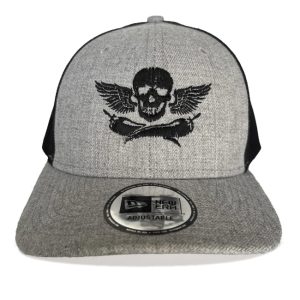 Mad Anthony Skull & Peppers Black and Grey Trucker hat